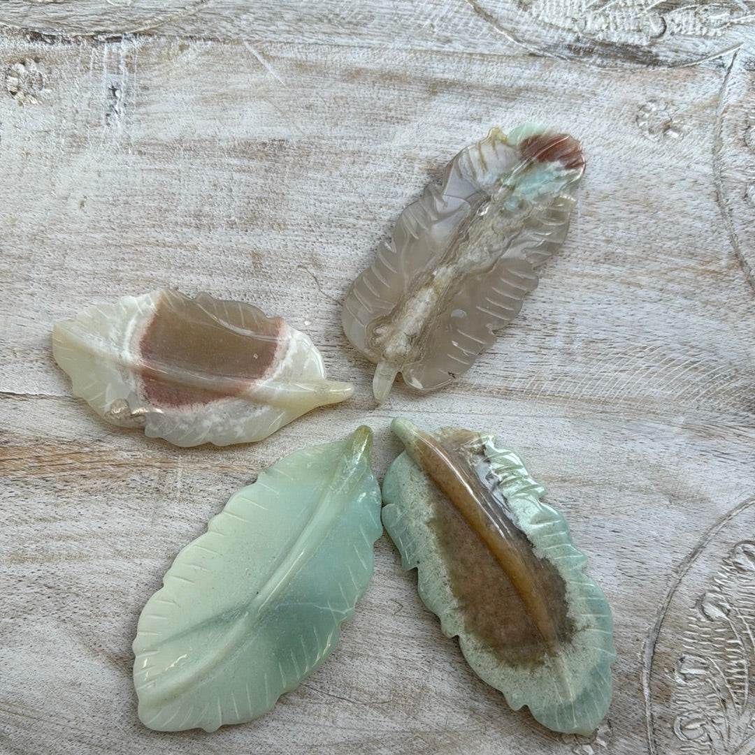 Flower Agate Feather