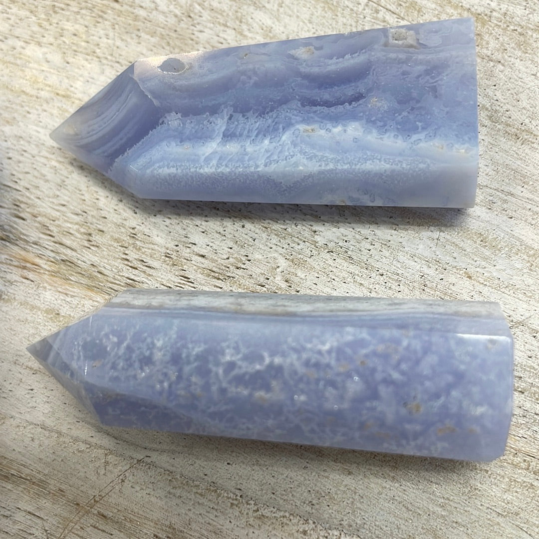 Blue Lace Agate Tower
