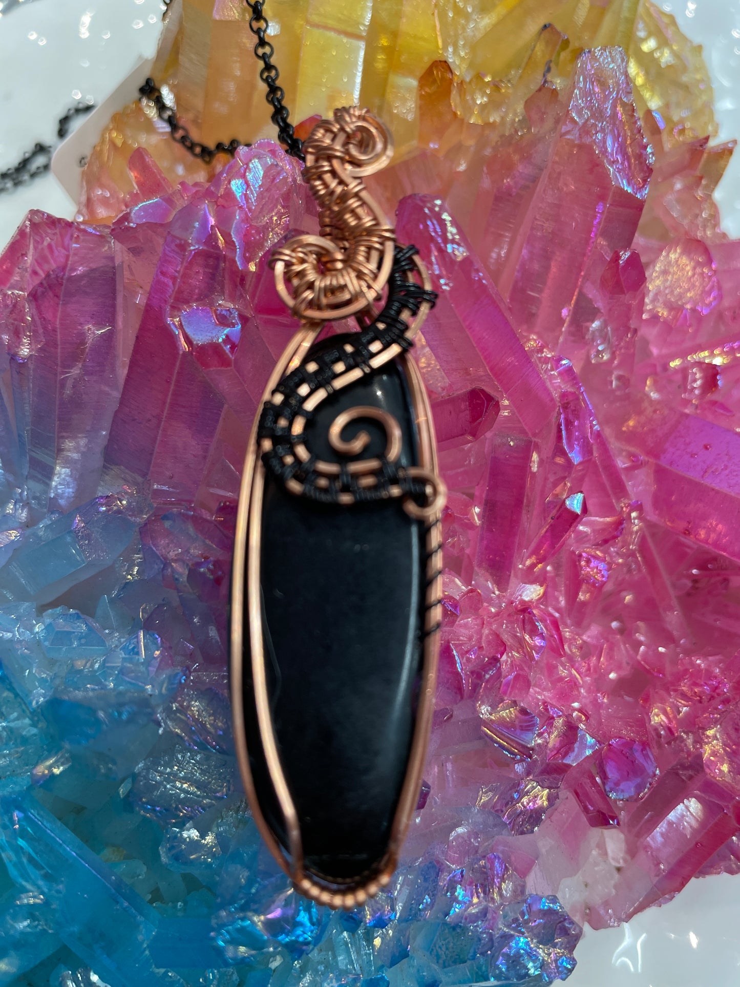 Obsidian Wire Wrapped