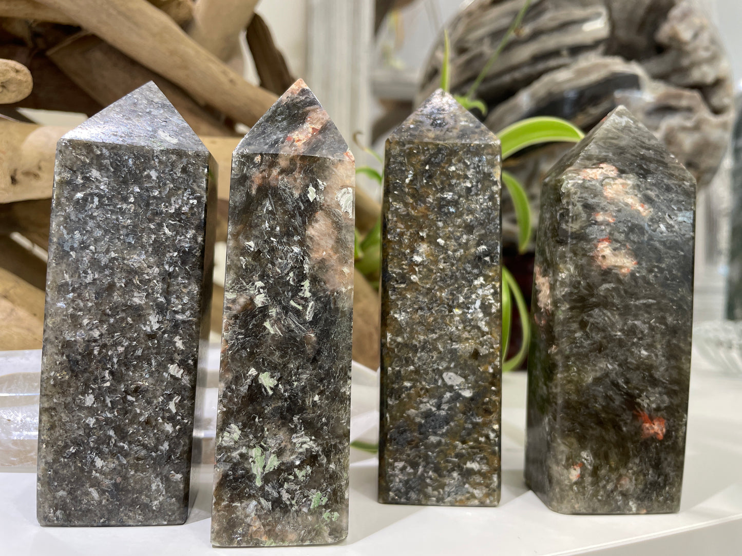 Green Lepidolite Mica Tower