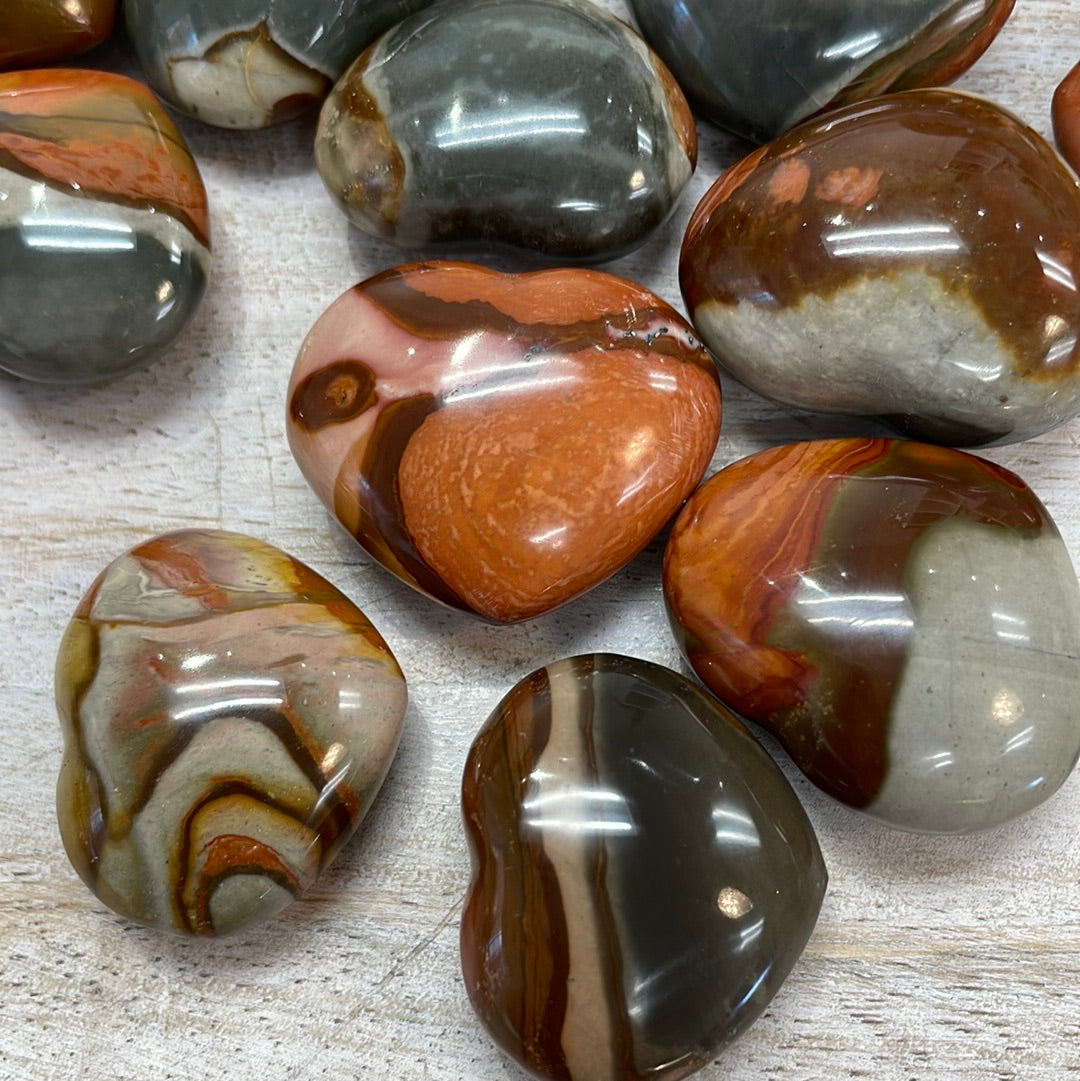 Polychrome Jasper Heart