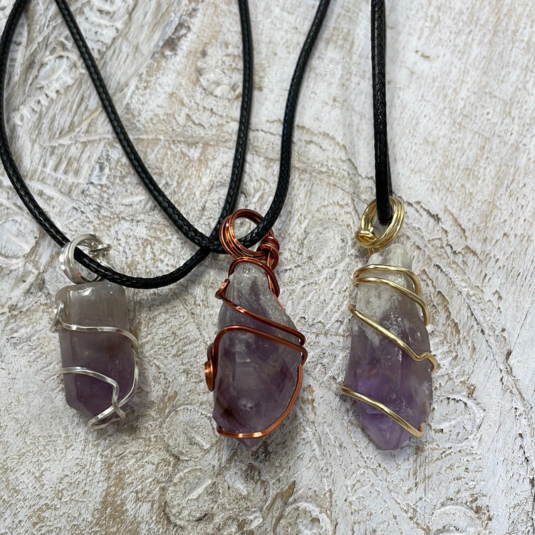 Amethyst Wire Wrapped
