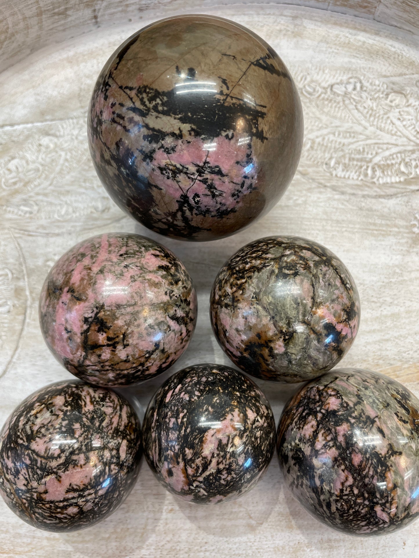Rhodonite Sphere