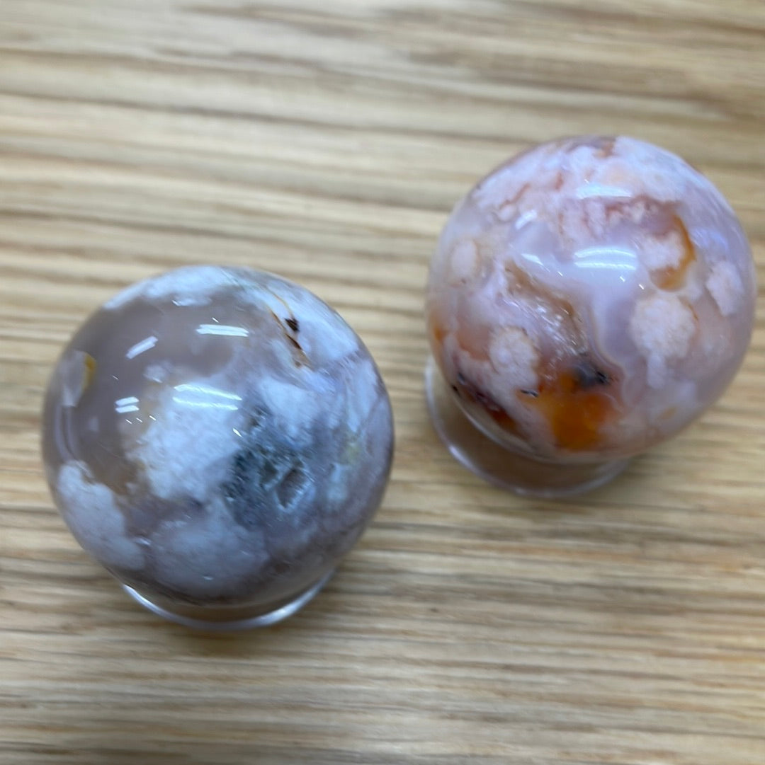 Flower Agate Sphere