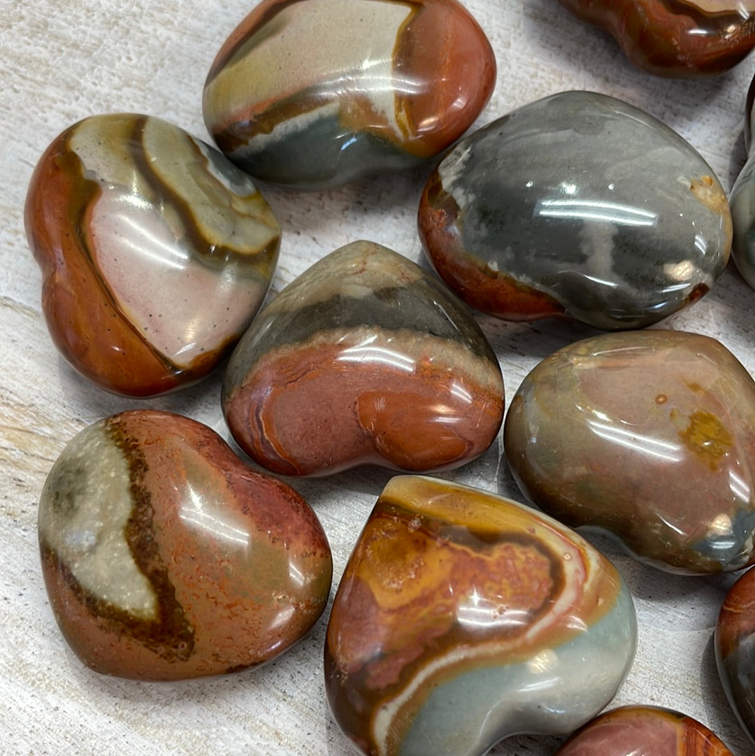 Polychrome Jasper Heart