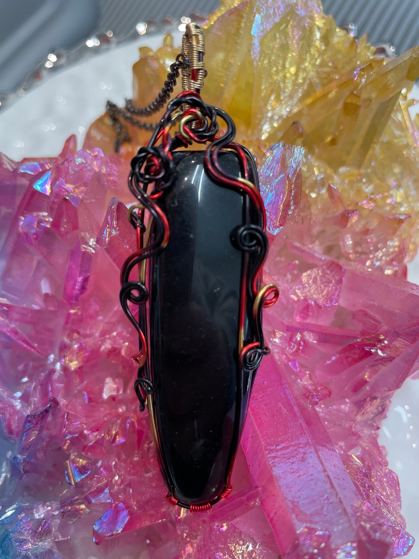 Obsidian Wire Wrapped