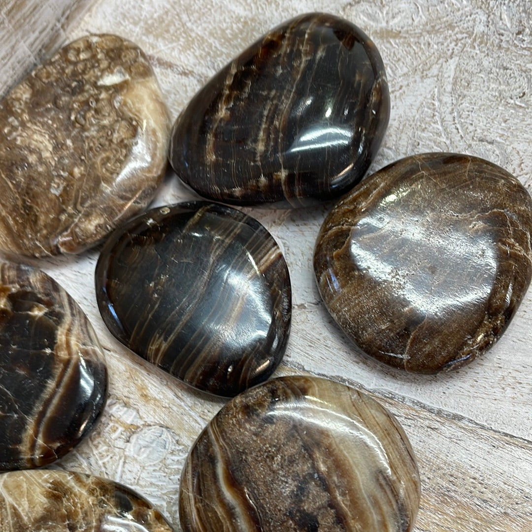 Chocolate Calcite Palm