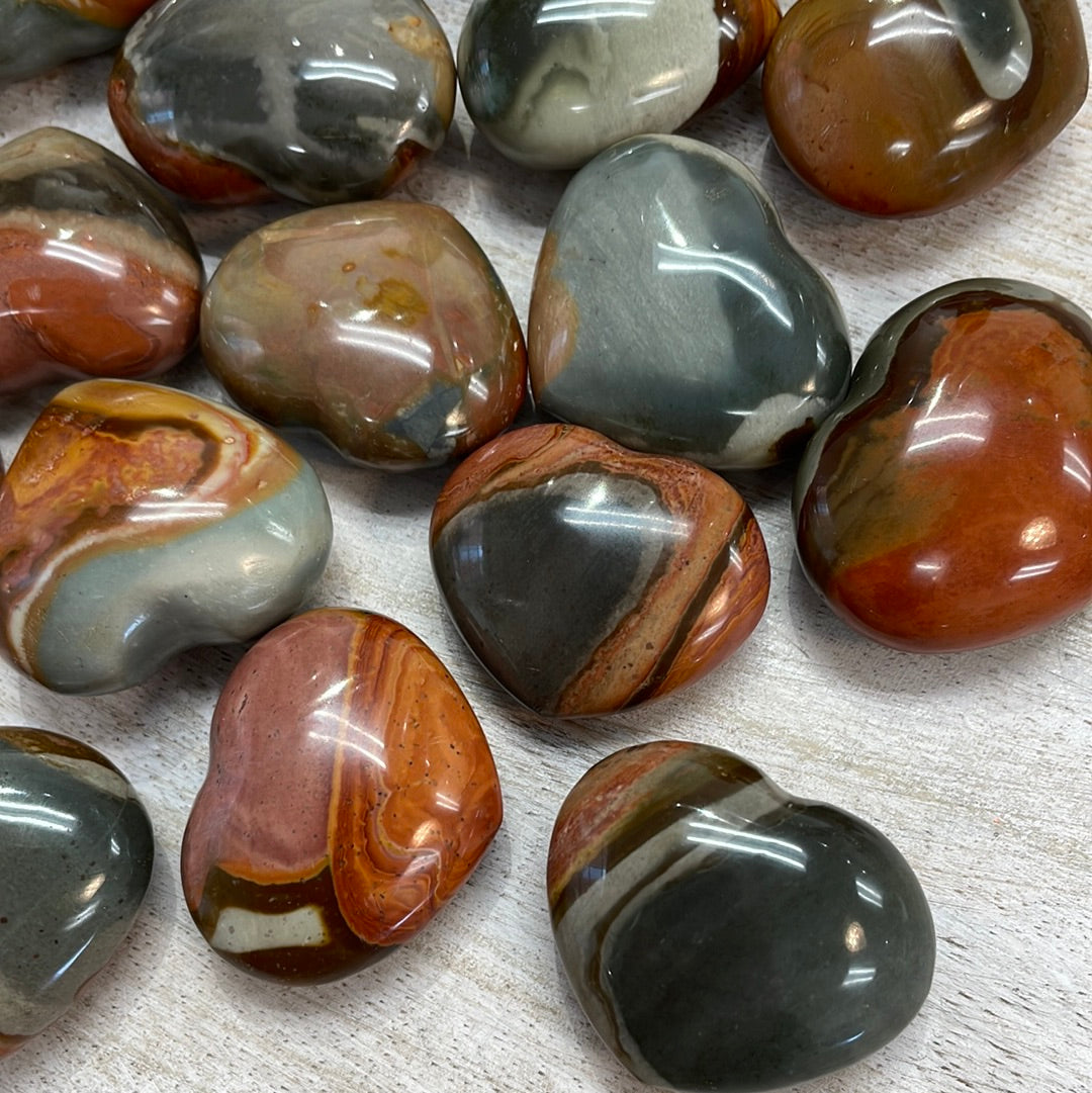 Polychrome Jasper Heart