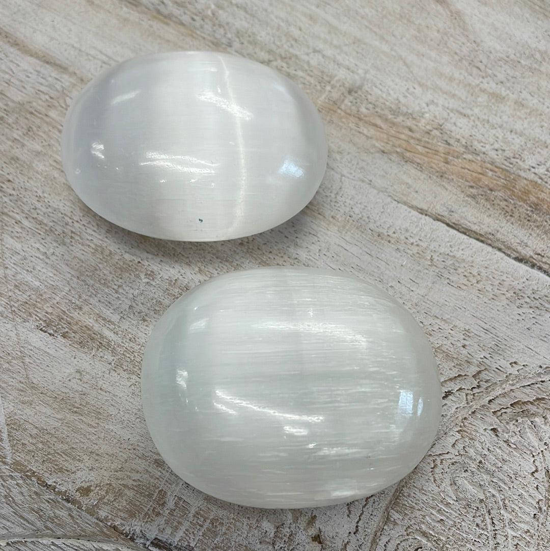 Selenite Palmstone