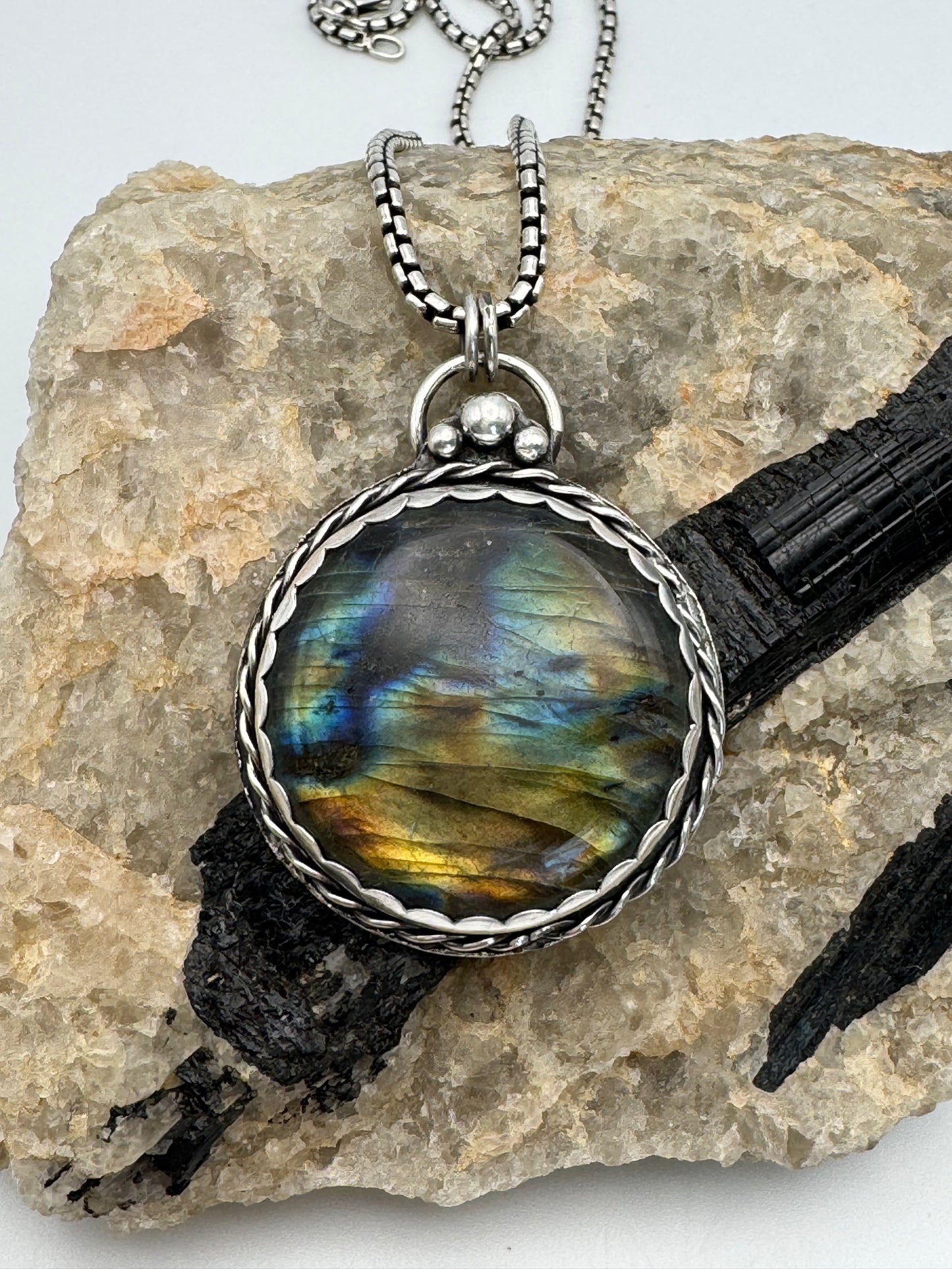 Labradorite SS Pendant