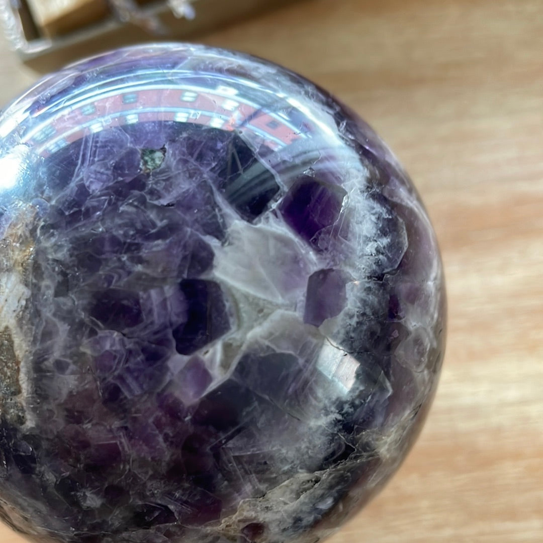 Dream Chevron Amethyst Sphere