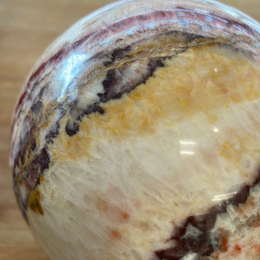 Banded Calcite Sphere