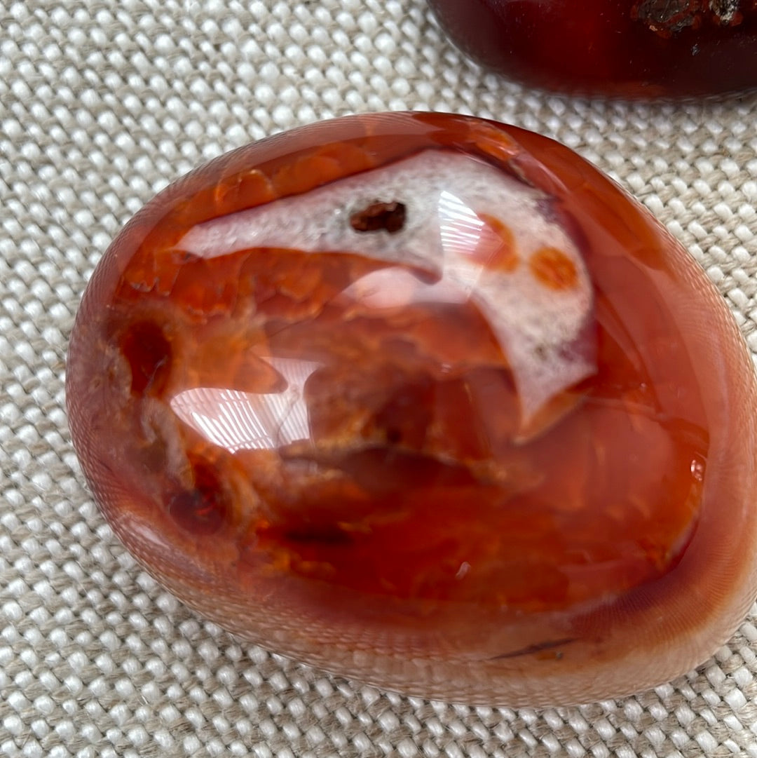 Carnelian Palm Stone