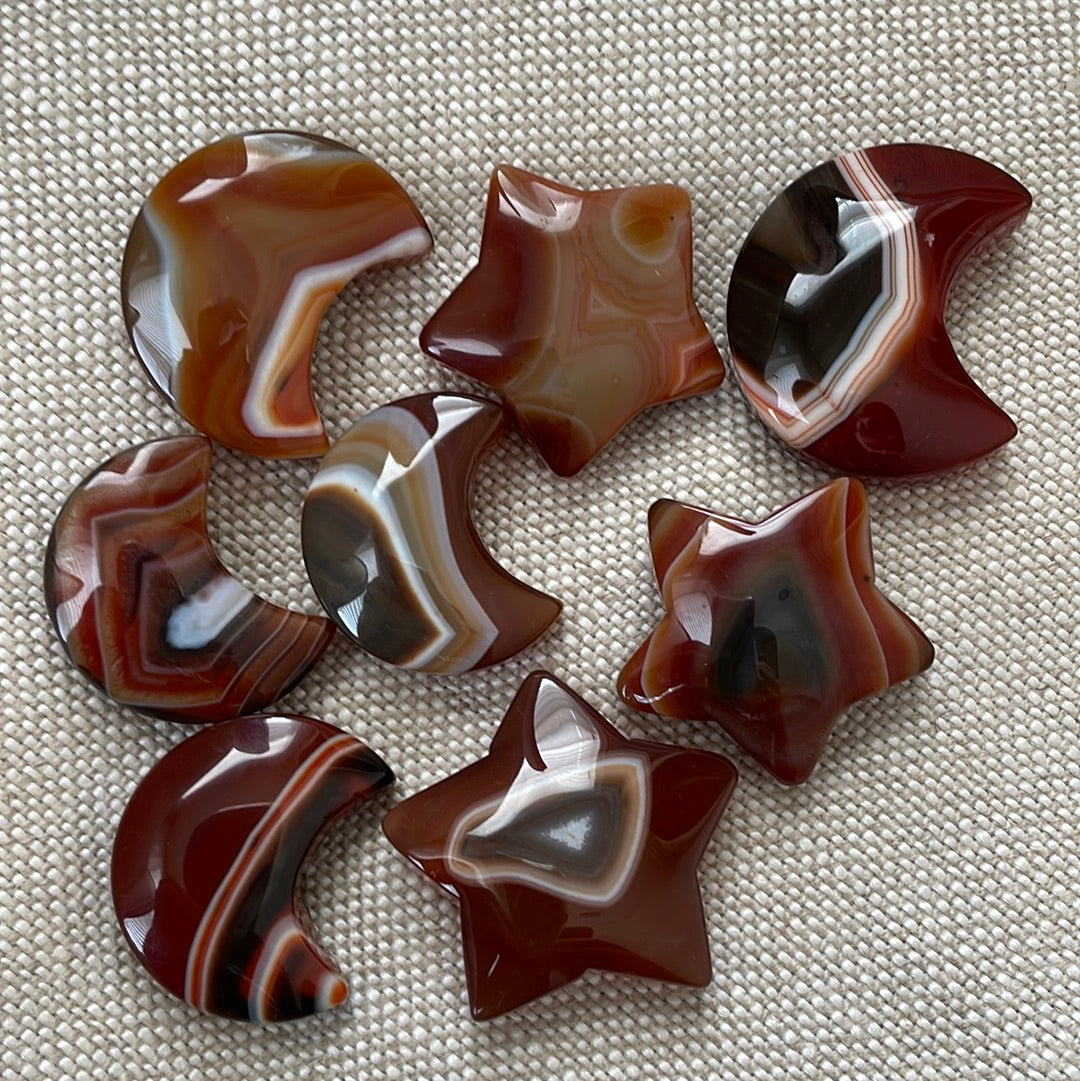 Carnelian Flower Agate