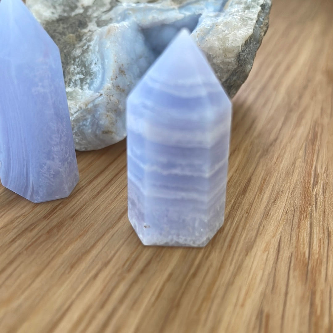 Blue Lace Agate Tower
