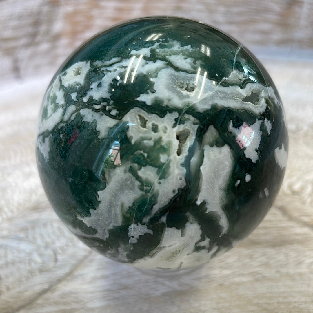 Moss Agate Sphere