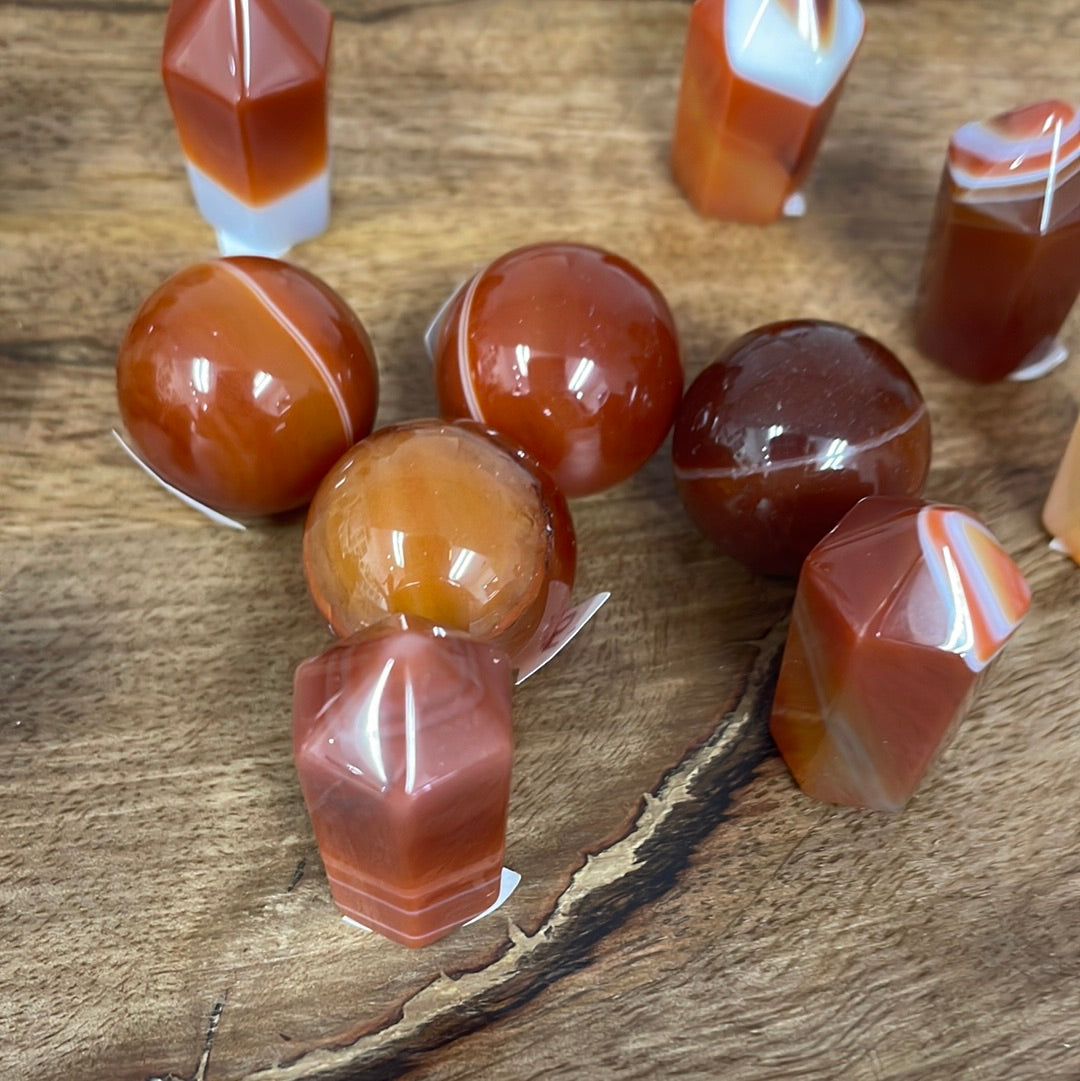 Carnelian Spheres