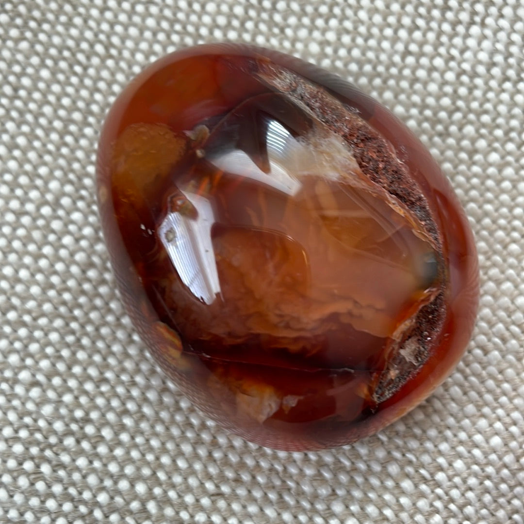Carnelian Palm Stone