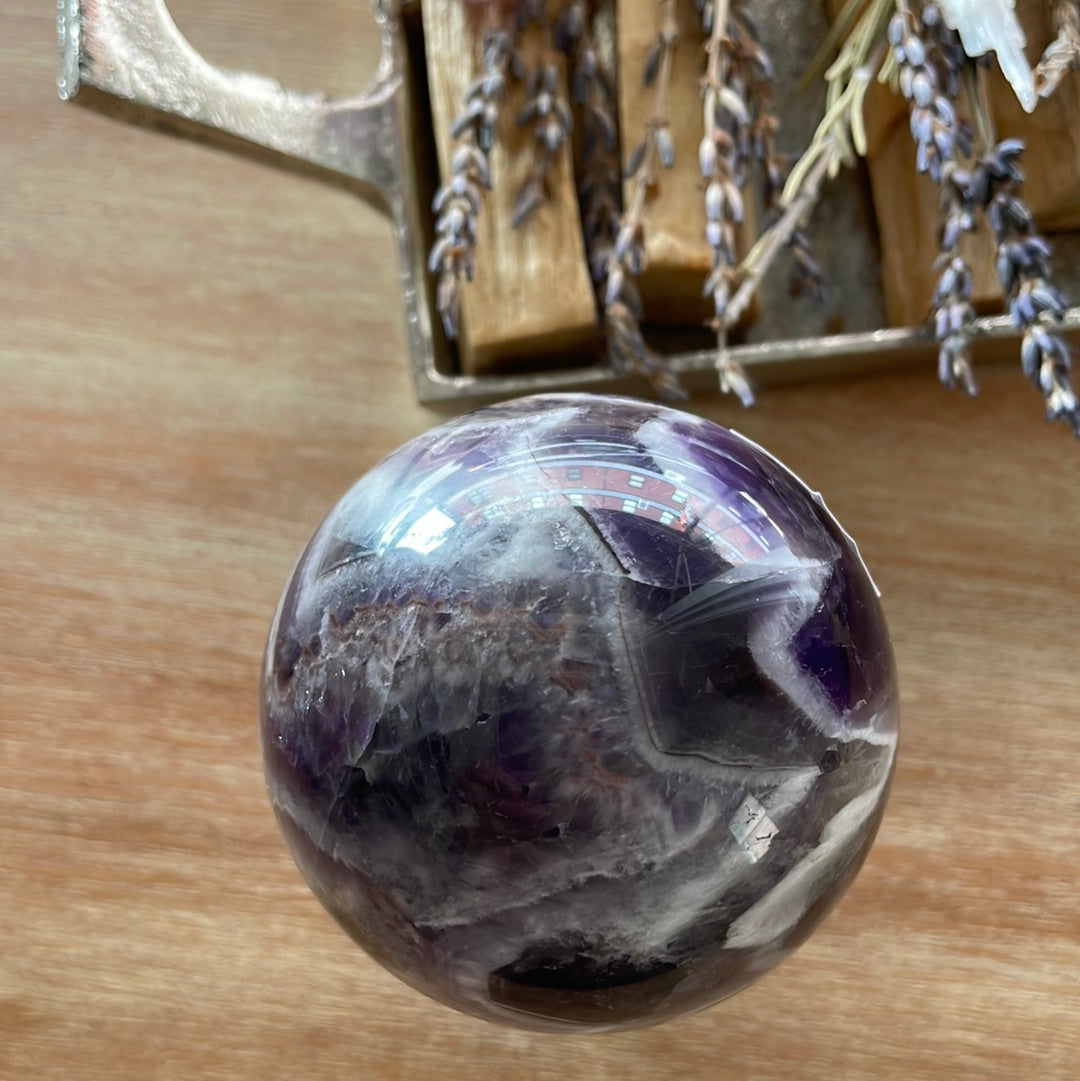 Dream Chevron Amethyst Sphere