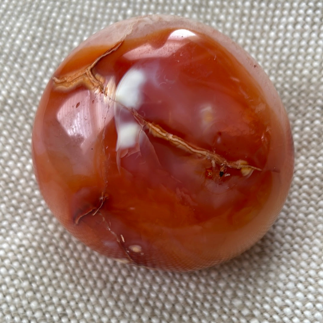 Carnelian Palm Stone
