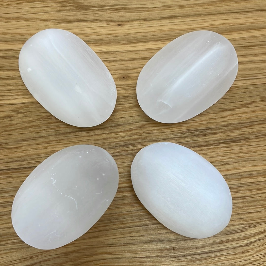 Selenite Palmstone