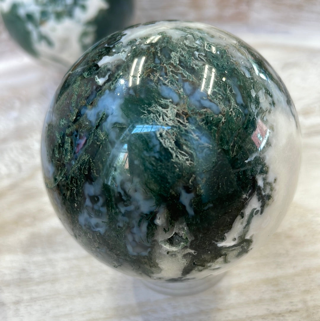 Moss Agate Sphere