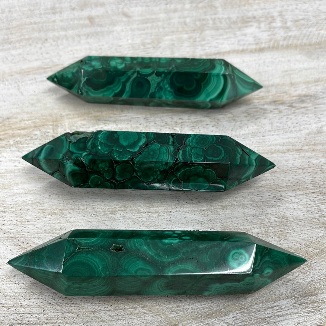 Malachite Double Terminated Point