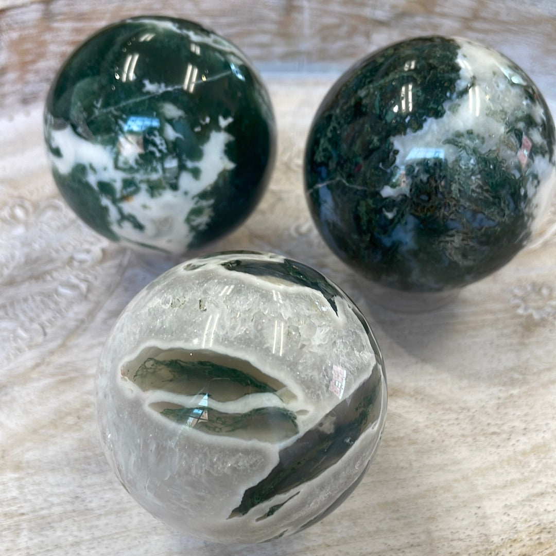 Moss Agate Sphere