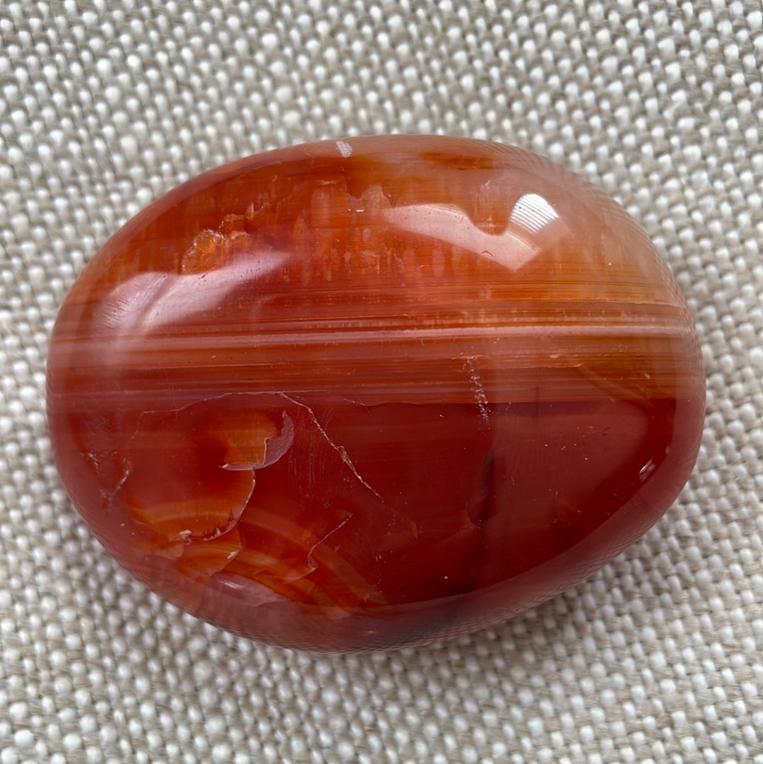 Carnelian Palm Stone