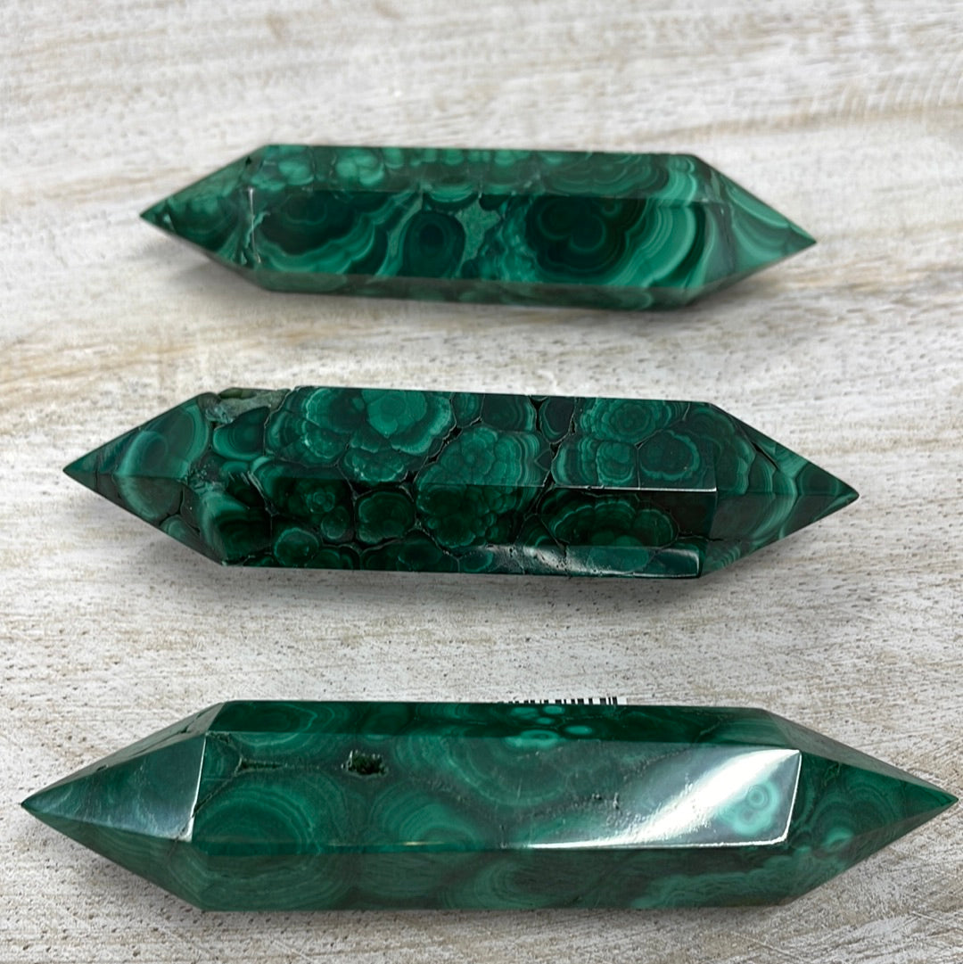 Malachite Double Terminated Point