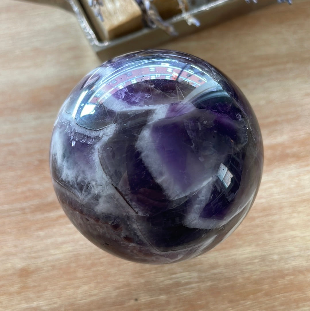 Dream Chevron Amethyst Sphere