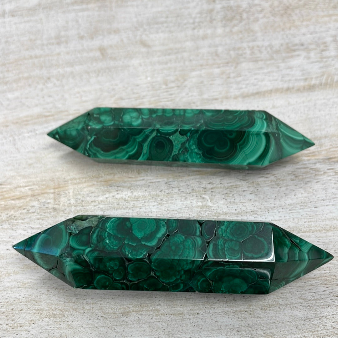 Malachite Double Terminated Point