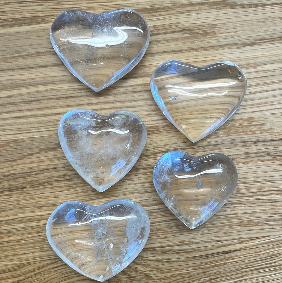 Clear Quartz Heart