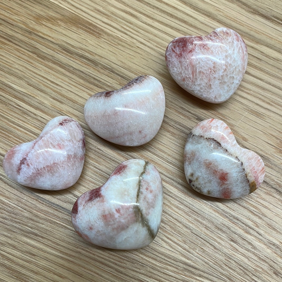 Banded Calcite Hearts