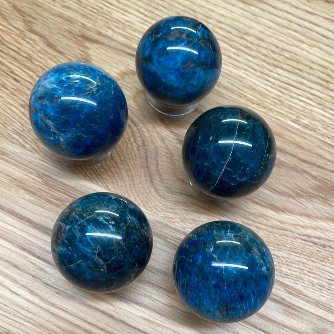 Apatite Sphere, Blue