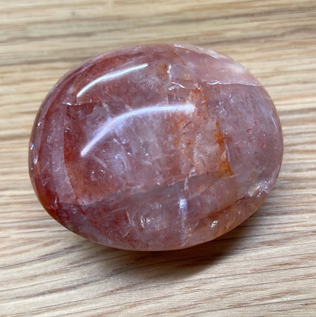 Fire Quartz Palm Stone