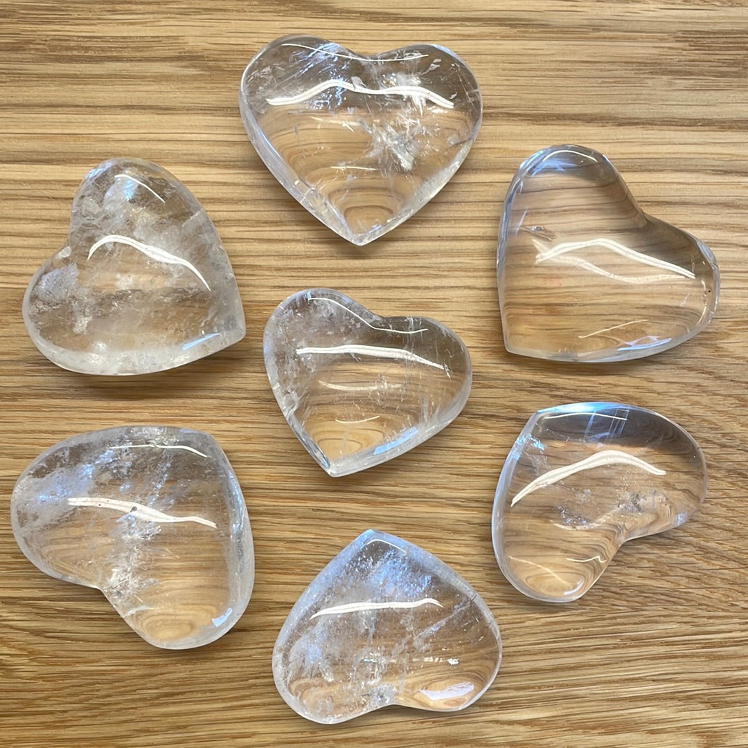 Clear Quartz Heart