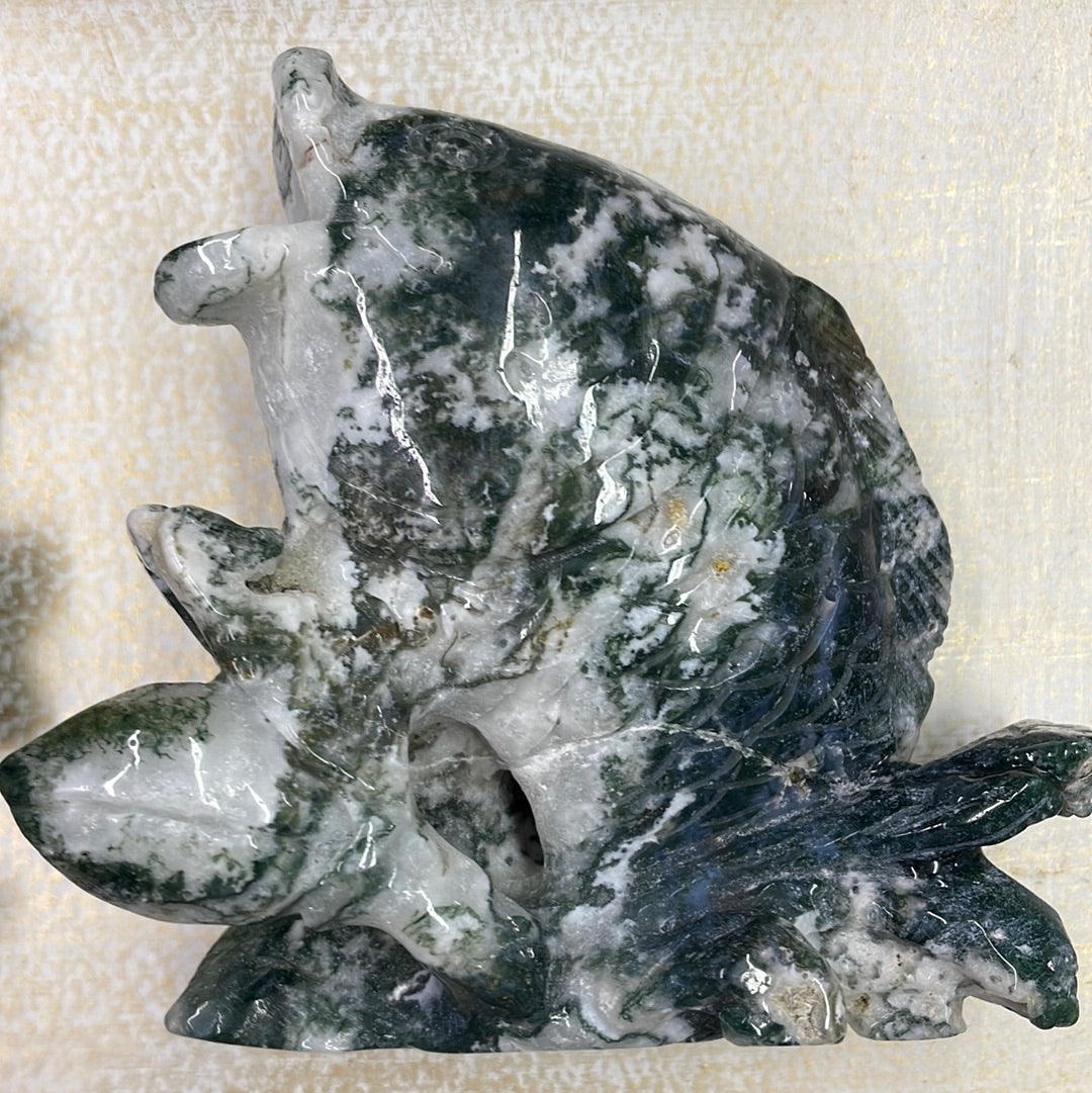 Moss Agate pyramid