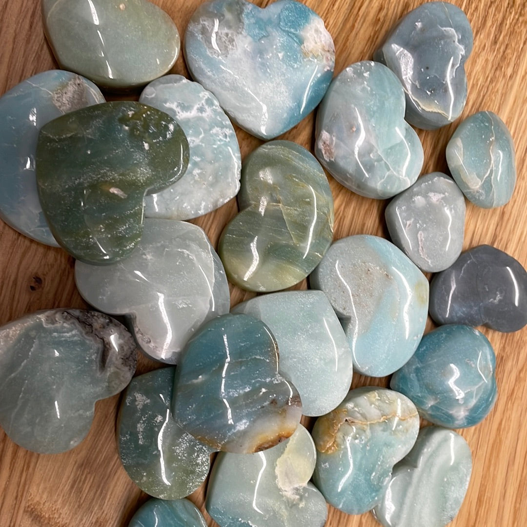 Caribbean Calcite Heart