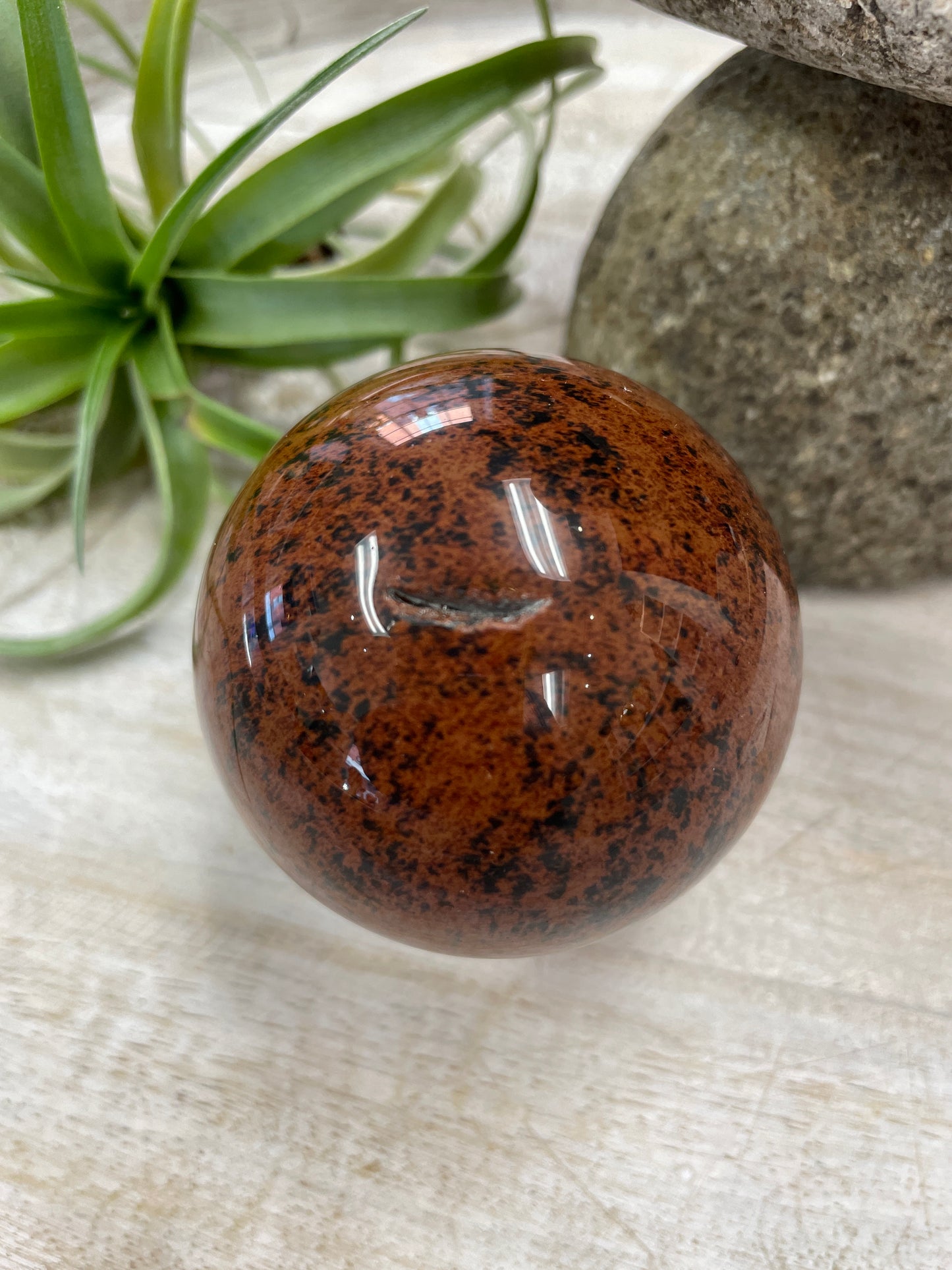 Mahogany Obsidian Sphere