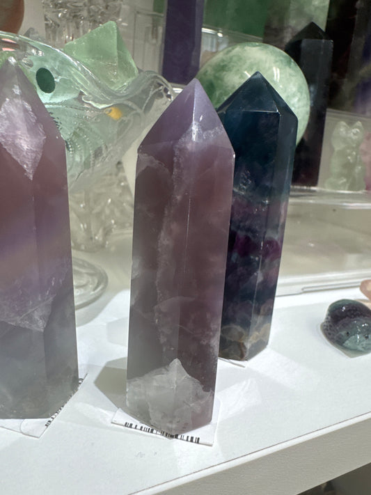 Snowflake Fluorite Tower