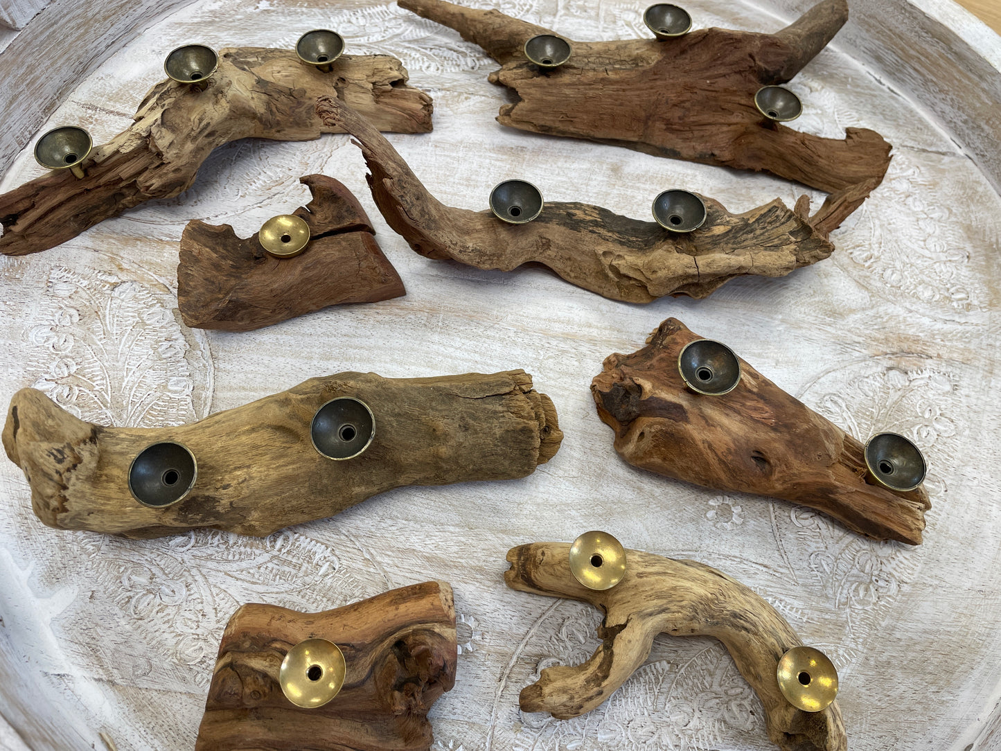 Driftwood Sphere Holder