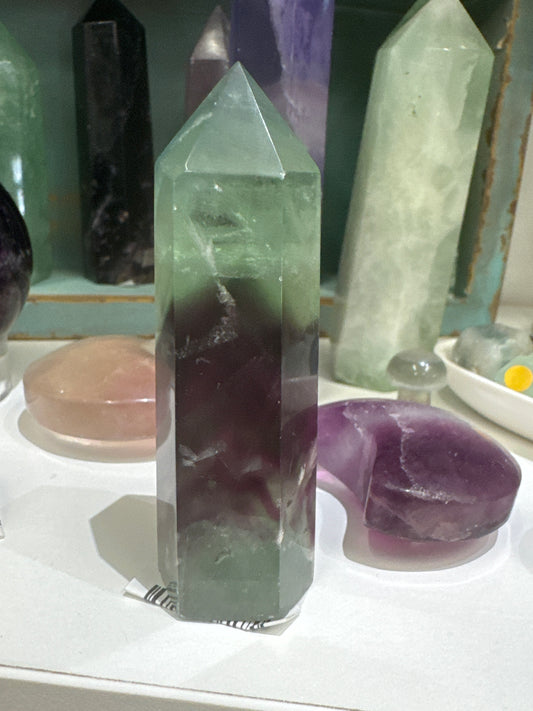 Snowflake Fluorite Tower