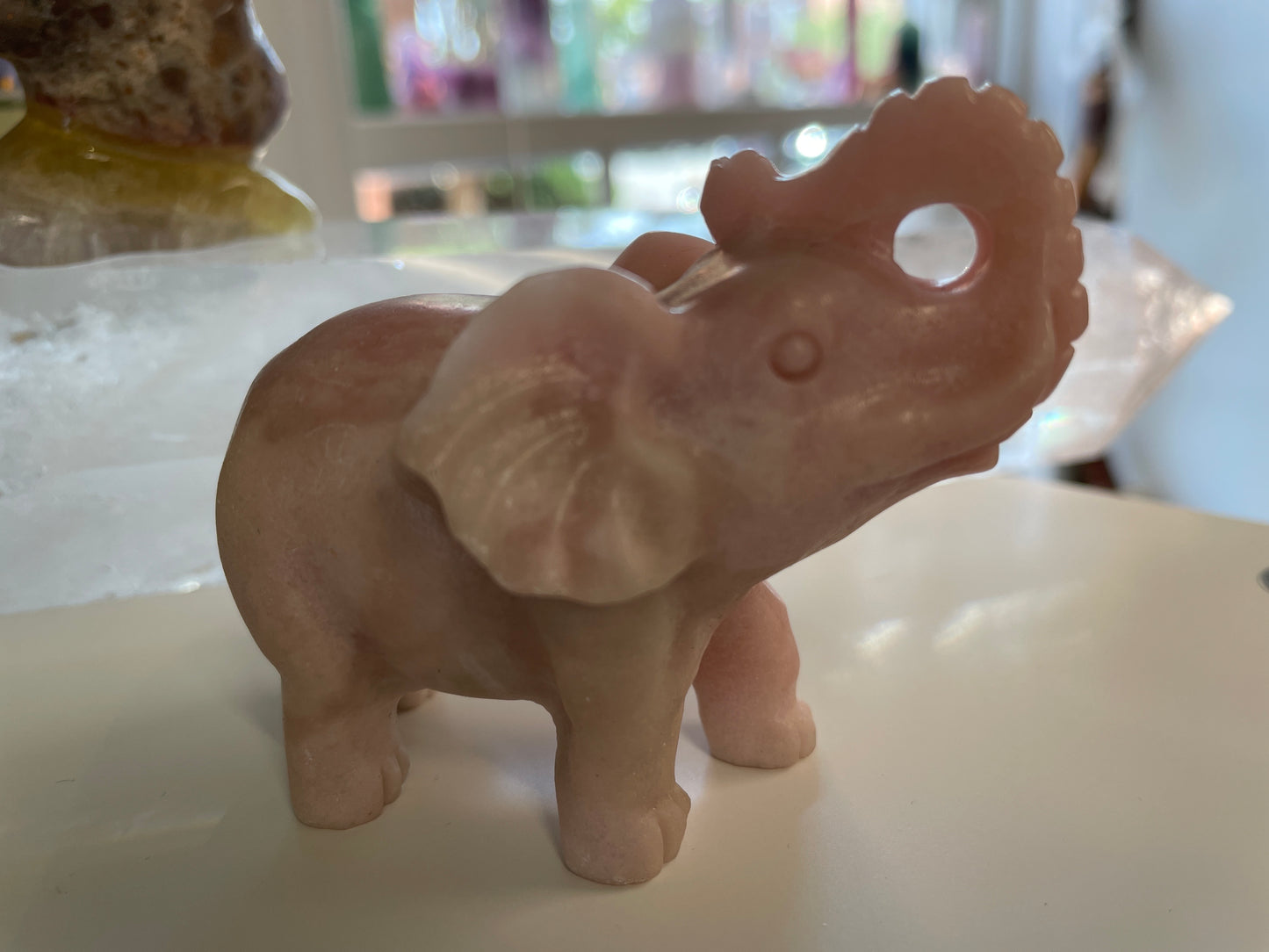 Pink Opal Elephant