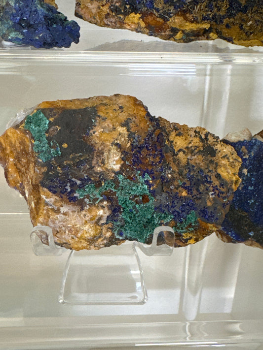 Azurite & Malachite on Matrix