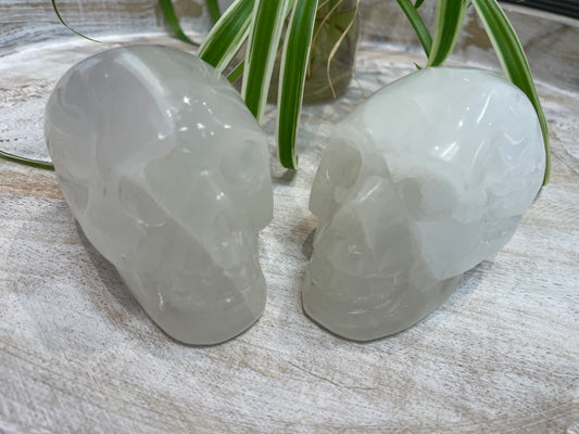 Selenite Skull