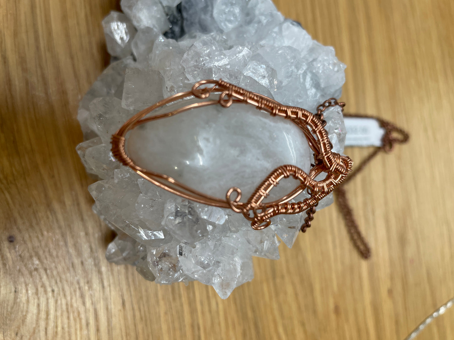 Moonstone Wire Wrapped Necklace