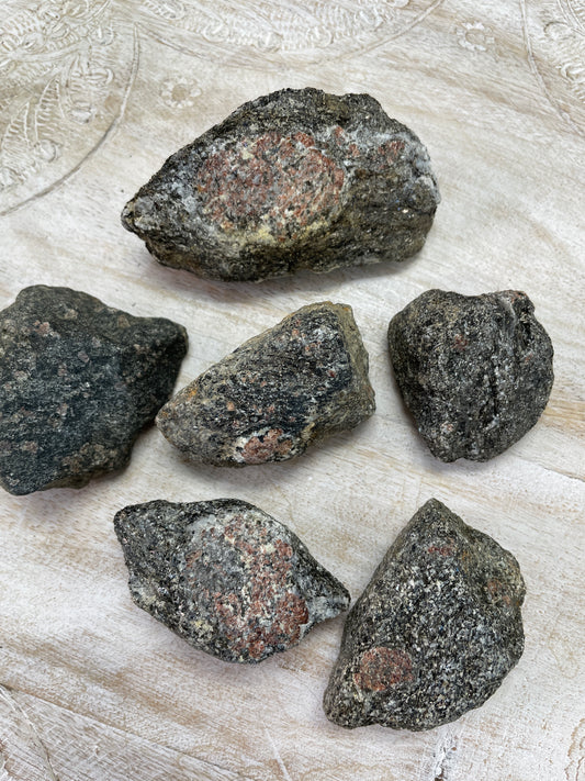 Raw Garnet in Matrix