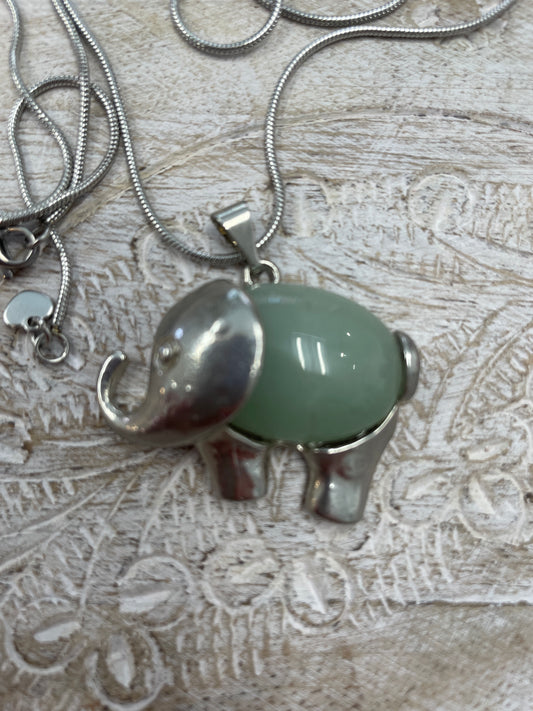 Jade Elephant Necklace