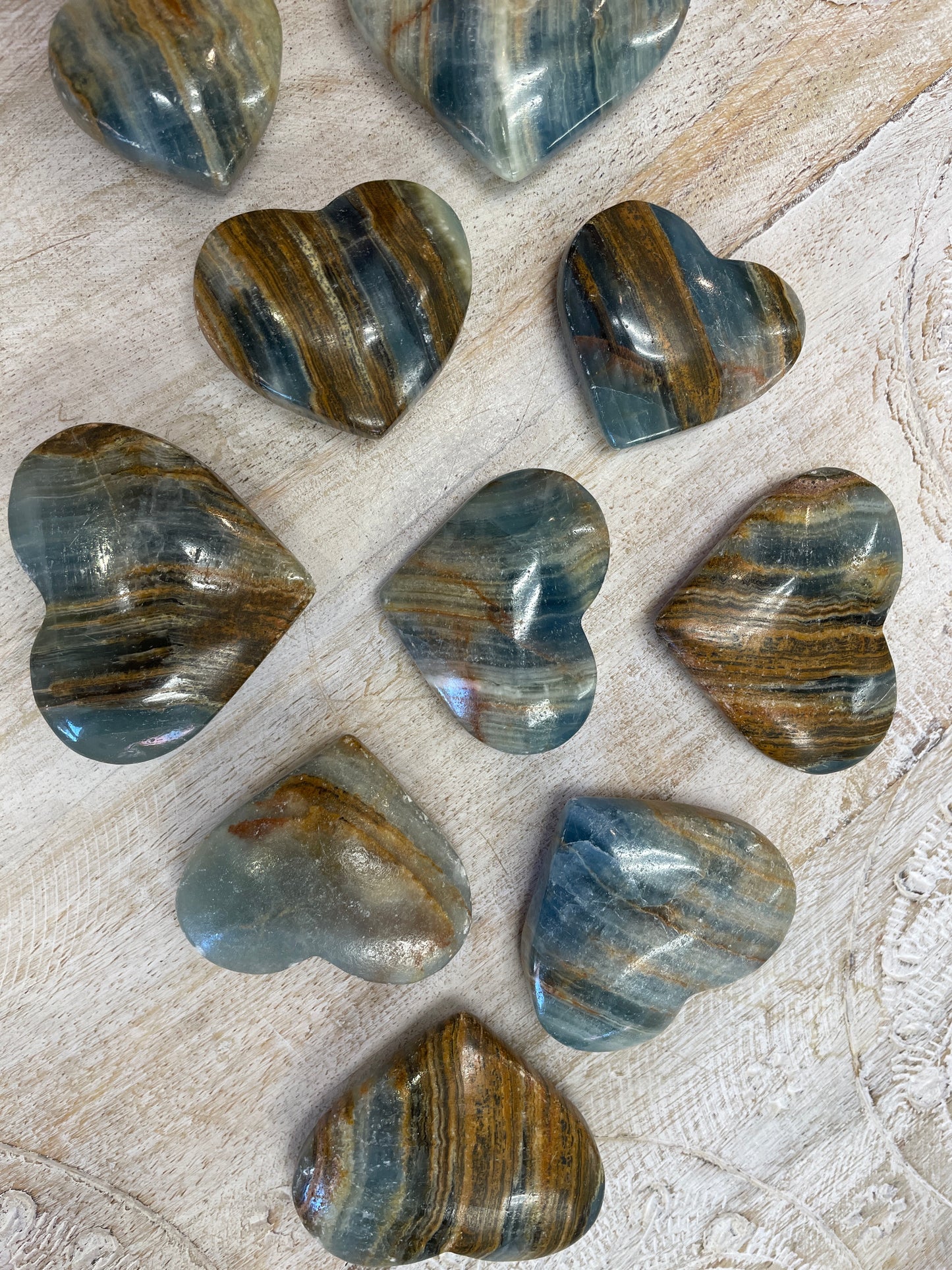 Blue Onyx Heart